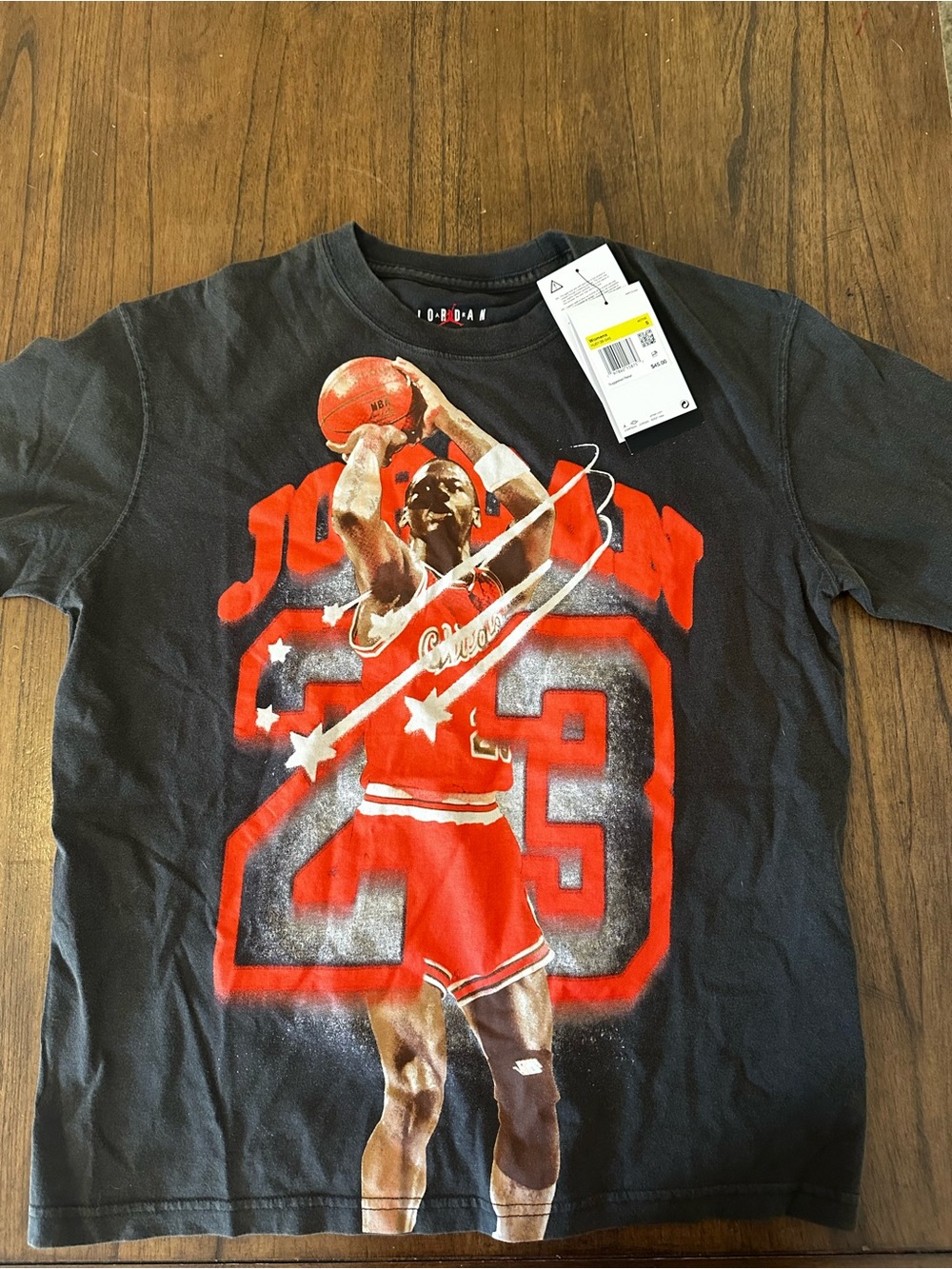 NWT Jordan Women’s Michael Jordan 23 Graphic T-Shirt Small Black Jumpman Tee